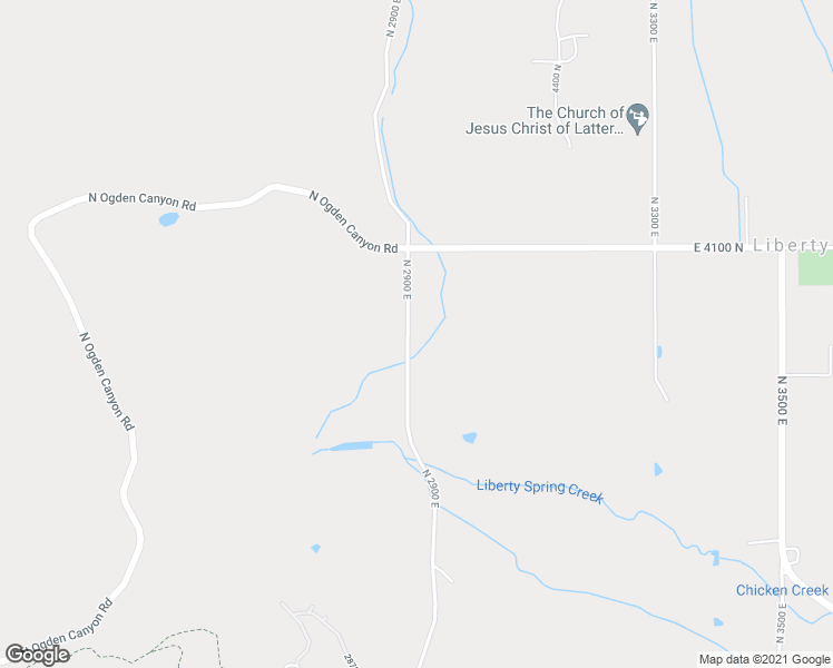 map of restaurants, bars, coffee shops, grocery stores, and more near 3970 North 2900 East in Eden