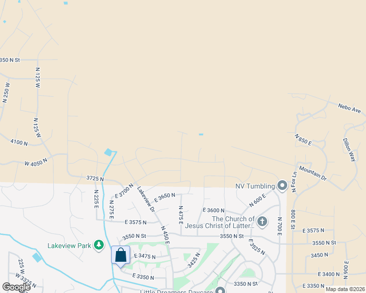 map of restaurants, bars, coffee shops, grocery stores, and more near 3878 North 475 East in North Ogden
