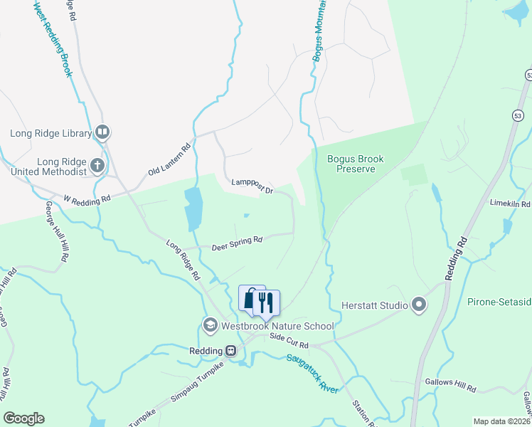 map of restaurants, bars, coffee shops, grocery stores, and more near 31 Deer Spring Road in Redding
