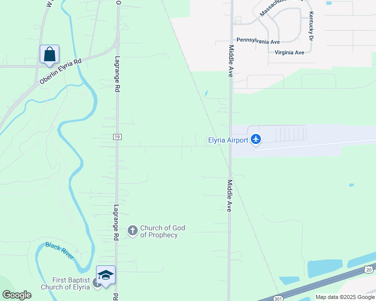 map of restaurants, bars, coffee shops, grocery stores, and more near 40681 Carlisle Avenue in Elyria