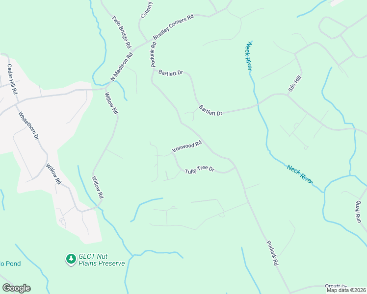 map of restaurants, bars, coffee shops, grocery stores, and more near 60 Ironwood Road in Guilford