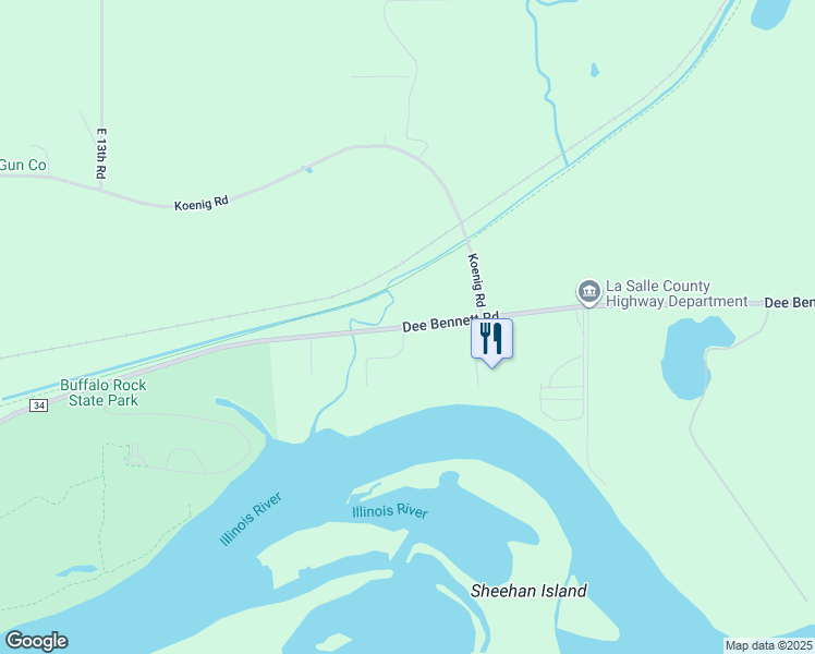 map of restaurants, bars, coffee shops, grocery stores, and more near 1362 Dee Bennett Road in Ottawa