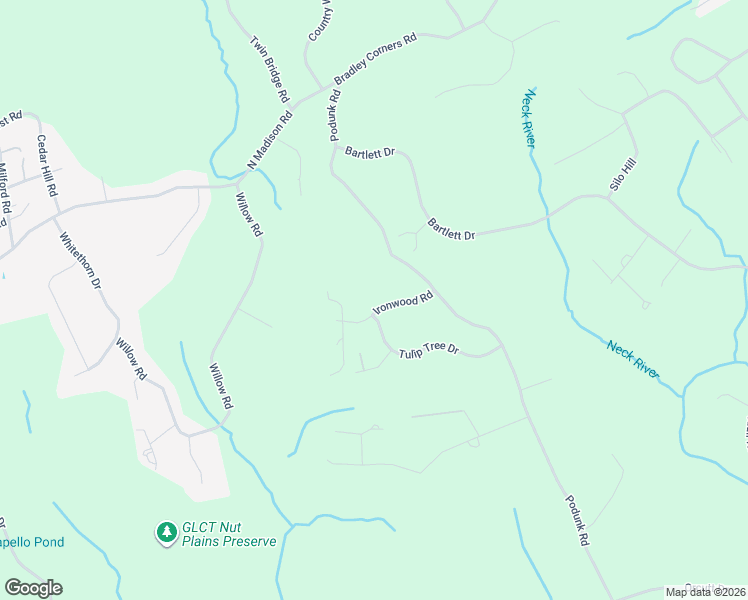 map of restaurants, bars, coffee shops, grocery stores, and more near 60 Ironwood Road in Guilford