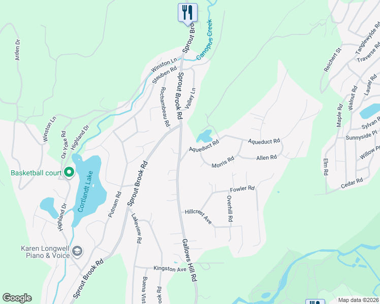 map of restaurants, bars, coffee shops, grocery stores, and more near 1 Morris Road in Philipstown