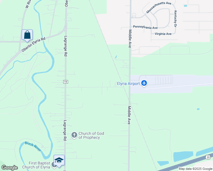 map of restaurants, bars, coffee shops, grocery stores, and more near 40681 Carlisle Avenue in Elyria