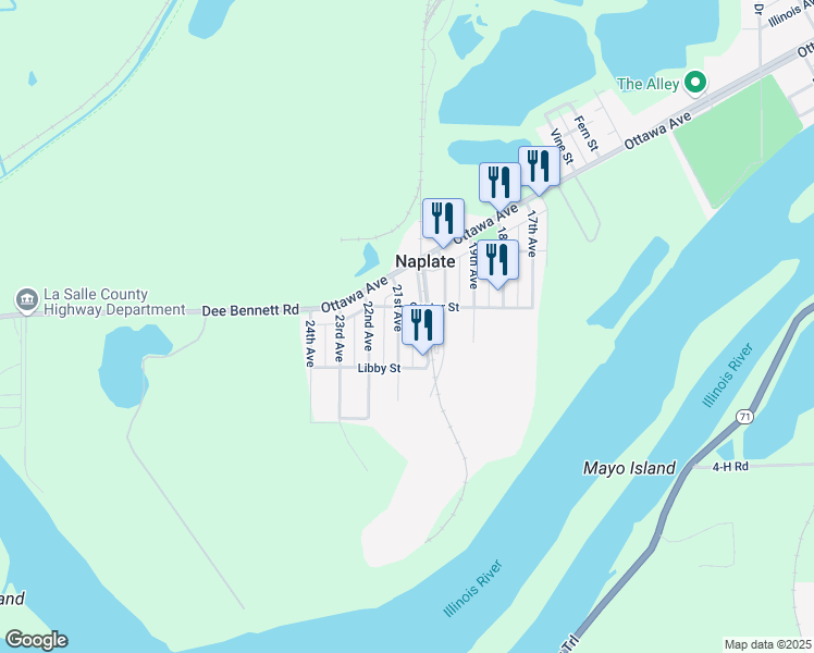 map of restaurants, bars, coffee shops, grocery stores, and more near 321 21st Avenue in Ottawa