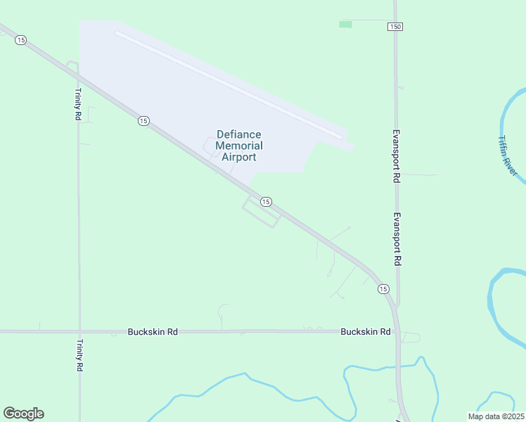 map of restaurants, bars, coffee shops, grocery stores, and more near 7640 Ohio 15 in Defiance