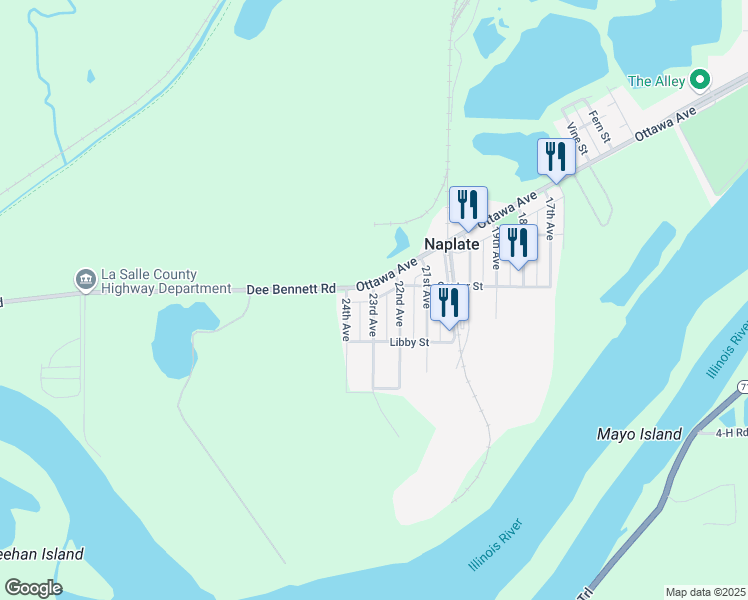 map of restaurants, bars, coffee shops, grocery stores, and more near 322 23rd Avenue in Ottawa