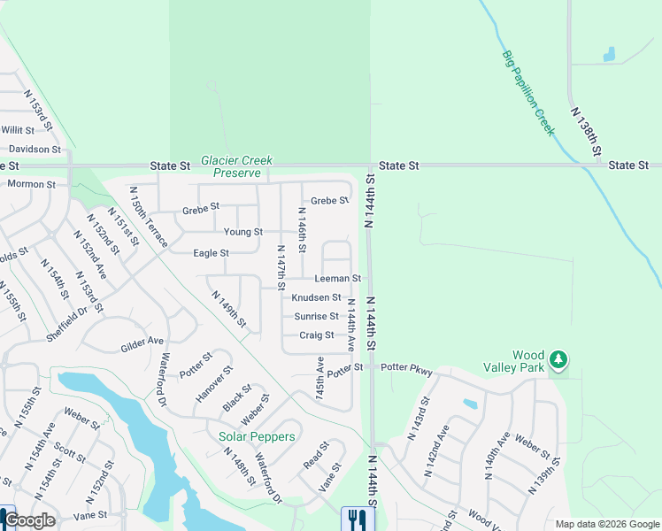 map of restaurants, bars, coffee shops, grocery stores, and more near 14468 Reynolds Street in Bennington