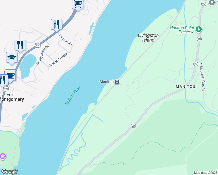 map of restaurants, bars, coffee shops, grocery stores, and more near in Philipstown