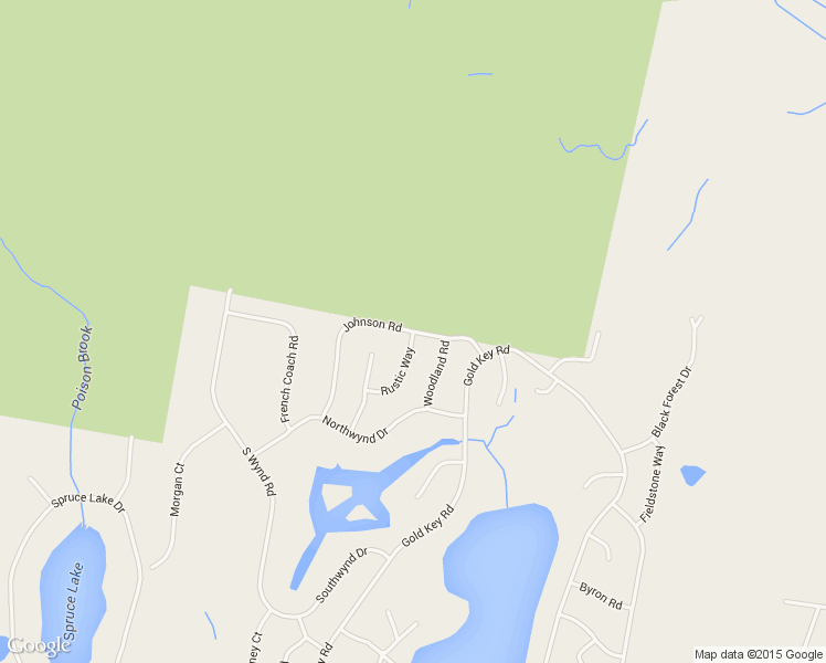 map of restaurants, bars, coffee shops, grocery stores, and more near Johnson Road in Milford