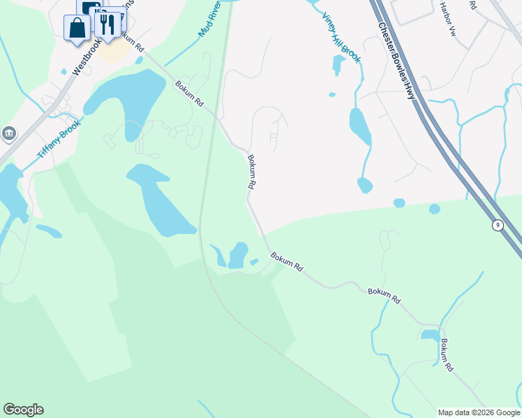 map of restaurants, bars, coffee shops, grocery stores, and more near 13 Essex Glen Drive in Essex