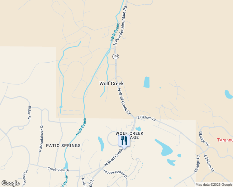 map of restaurants, bars, coffee shops, grocery stores, and more near 4043 North Wolf Creek Drive in Eden