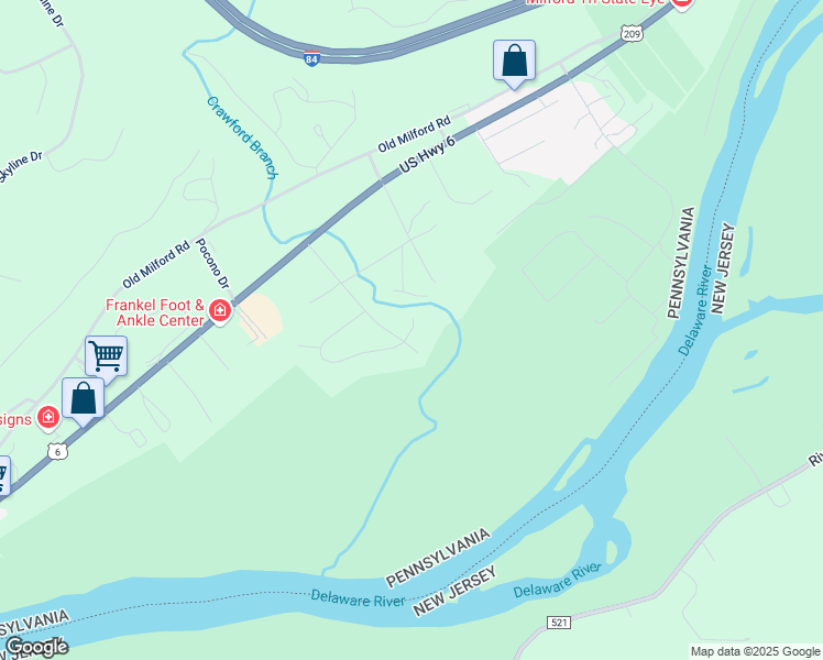 map of restaurants, bars, coffee shops, grocery stores, and more near 101 Gettysburg Cir in Milford