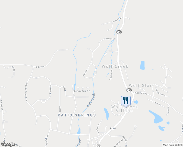 map of restaurants, bars, coffee shops, grocery stores, and more near 4365 Sunrise Drive in Eden