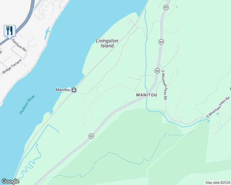 map of restaurants, bars, coffee shops, grocery stores, and more near 211 Manitou Station Road in Philipstown