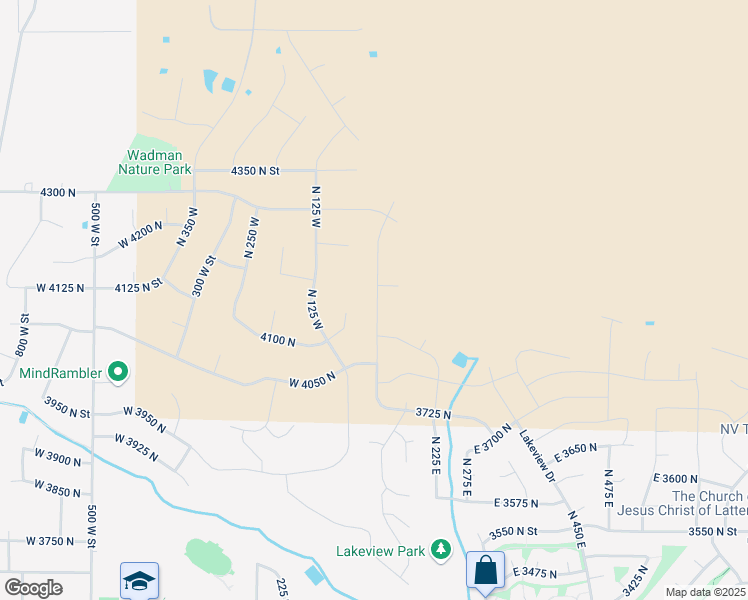 map of restaurants, bars, coffee shops, grocery stores, and more near 4175 North 100 East in North Ogden