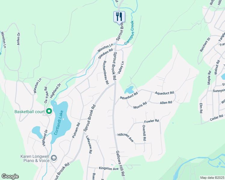 map of restaurants, bars, coffee shops, grocery stores, and more near 157 Gallows Hill Road in Philipstown