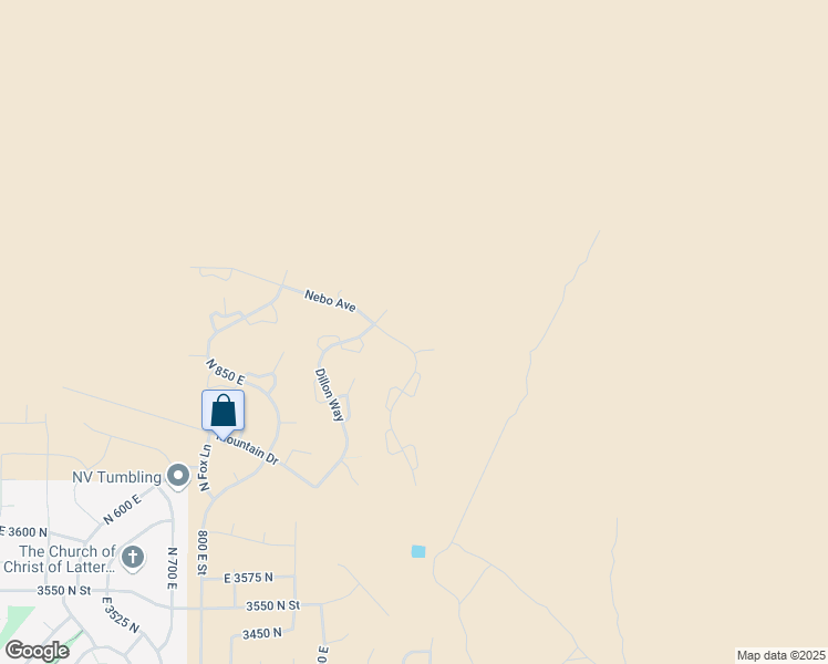map of restaurants, bars, coffee shops, grocery stores, and more near 1044 Nebo Avenue in North Ogden