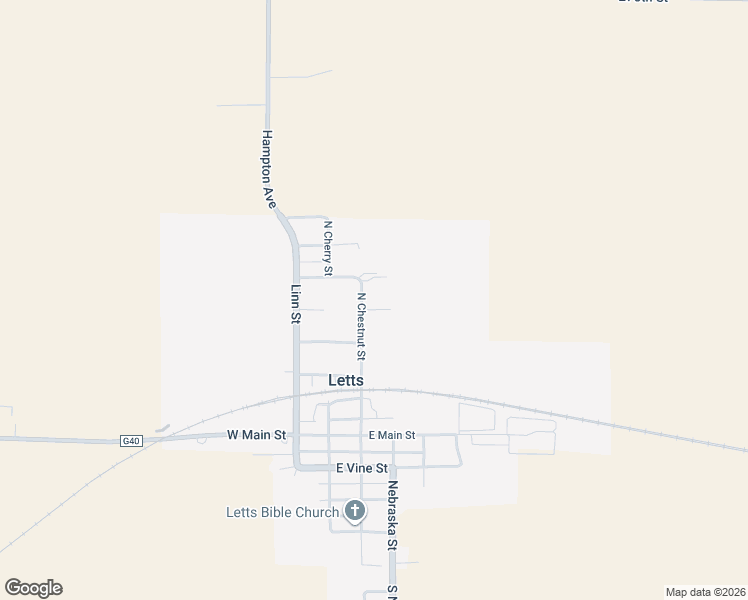 map of restaurants, bars, coffee shops, grocery stores, and more near 200-298 East Clay Street in Letts