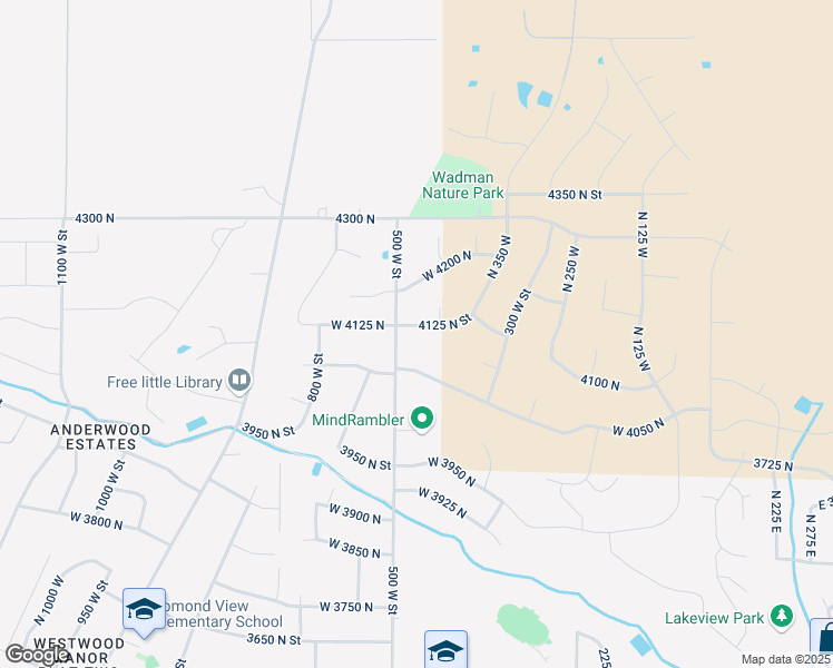 map of restaurants, bars, coffee shops, grocery stores, and more near 459 West 4125 North in Ogden