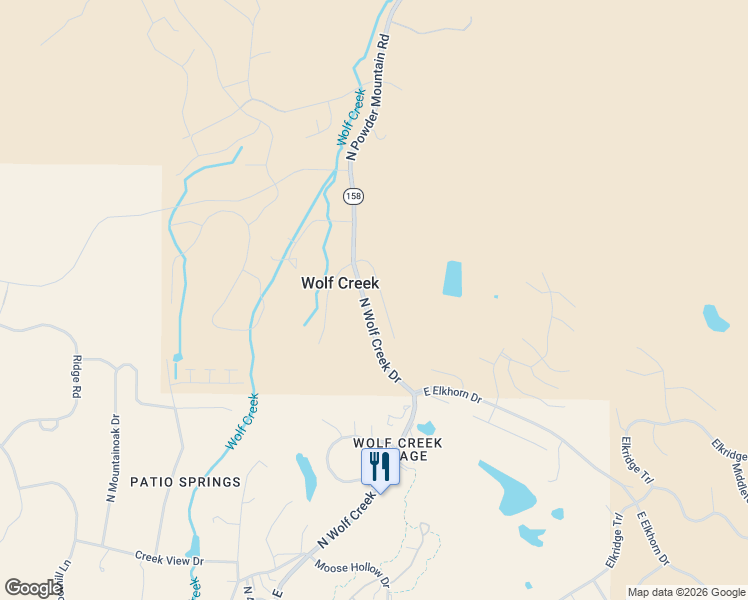 map of restaurants, bars, coffee shops, grocery stores, and more near 4117 North Wolf Ridge Circle in Eden