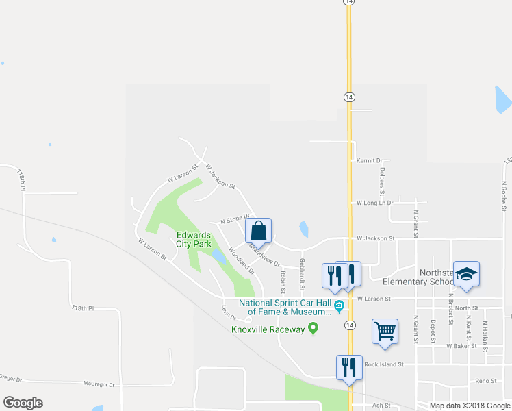map of restaurants, bars, coffee shops, grocery stores, and more near 1713 West Jackson Street in Knoxville