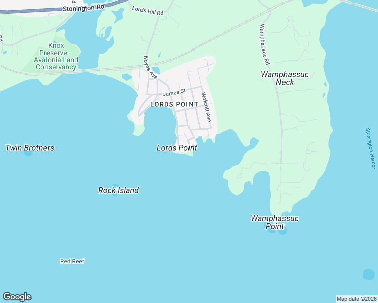 map of restaurants, bars, coffee shops, grocery stores, and more near 12 Skipper Street in Stonington