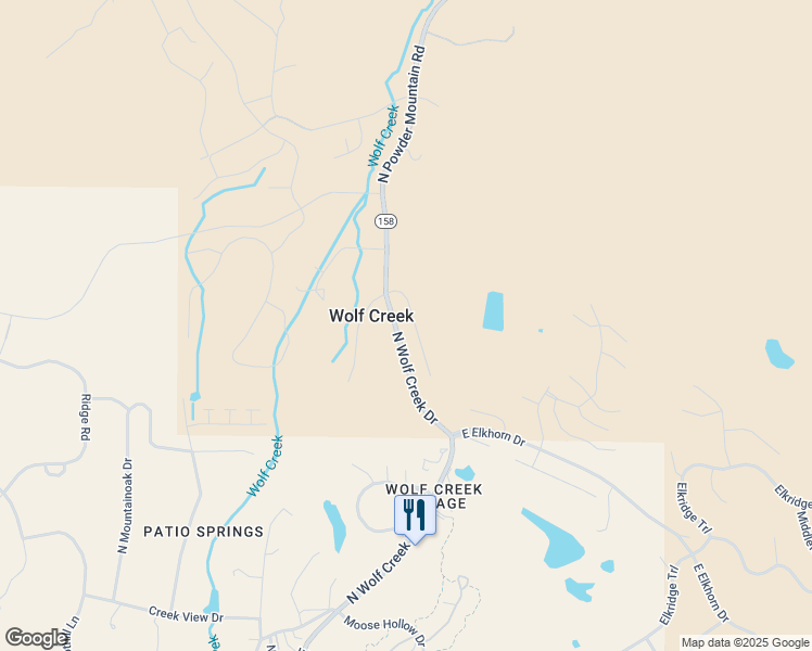 map of restaurants, bars, coffee shops, grocery stores, and more near 4133 North Wolf Ridge Circle in Eden