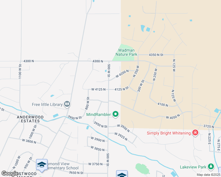 map of restaurants, bars, coffee shops, grocery stores, and more near 459 West 4125 North in Ogden