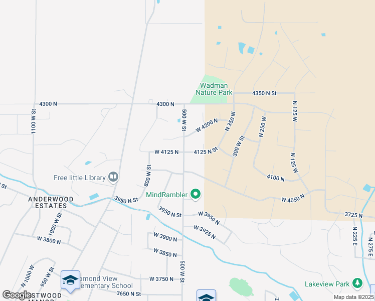 map of restaurants, bars, coffee shops, grocery stores, and more near 459 West 4125 North in Ogden