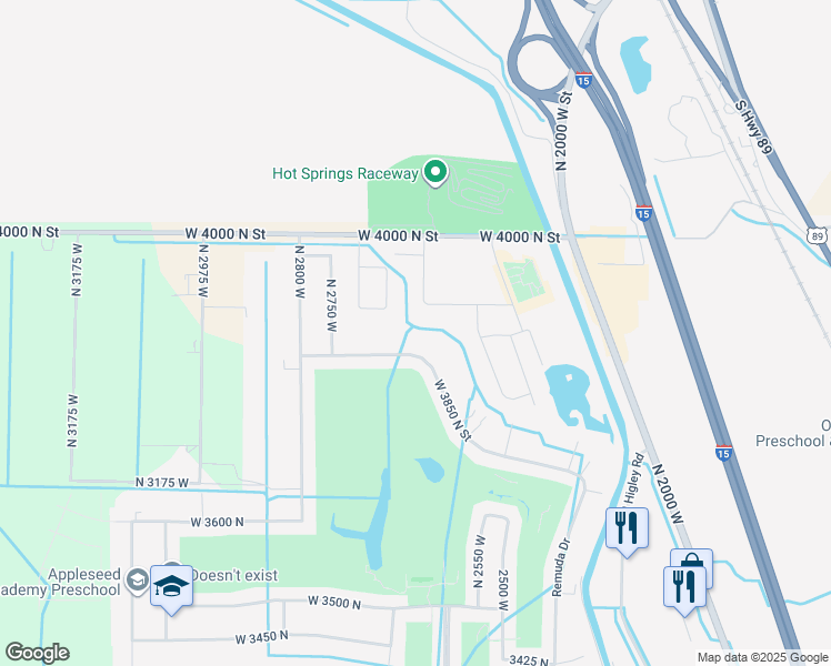 map of restaurants, bars, coffee shops, grocery stores, and more near 2656 Remuda Drive in Ogden