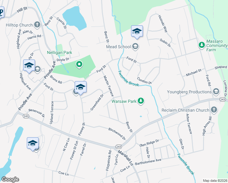 map of restaurants, bars, coffee shops, grocery stores, and more near 6 Jarvis Drive in Ansonia