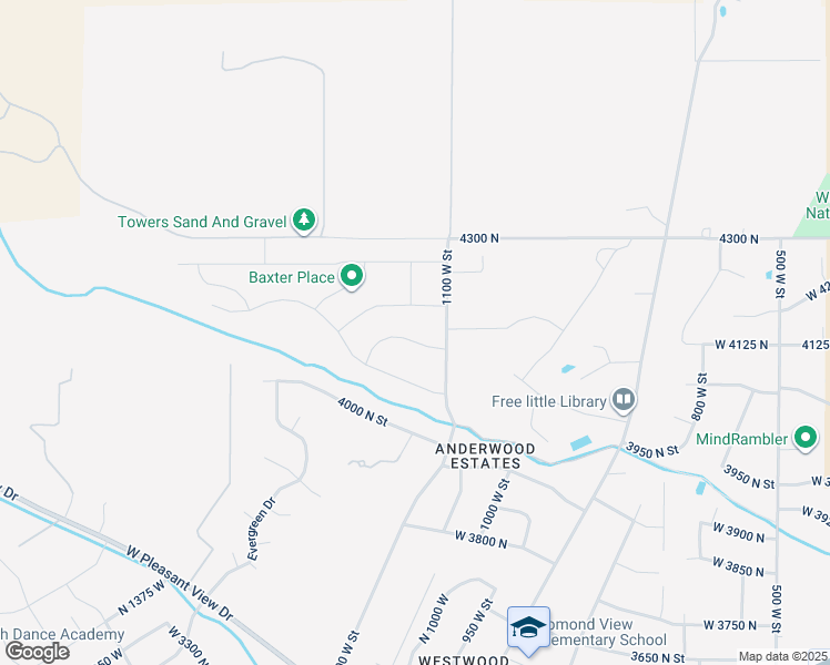 map of restaurants, bars, coffee shops, grocery stores, and more near 1130 Fawn Drive in Pleasant View