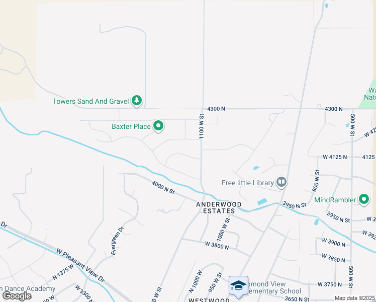 map of restaurants, bars, coffee shops, grocery stores, and more near 1130 Fawn Drive in Pleasant View