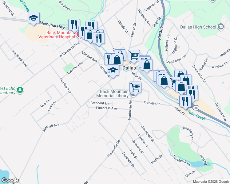 map of restaurants, bars, coffee shops, grocery stores, and more near 41 Norton Ave in Dallas