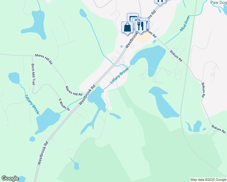 map of restaurants, bars, coffee shops, grocery stores, and more near 15 Ingham Hill Road in Essex