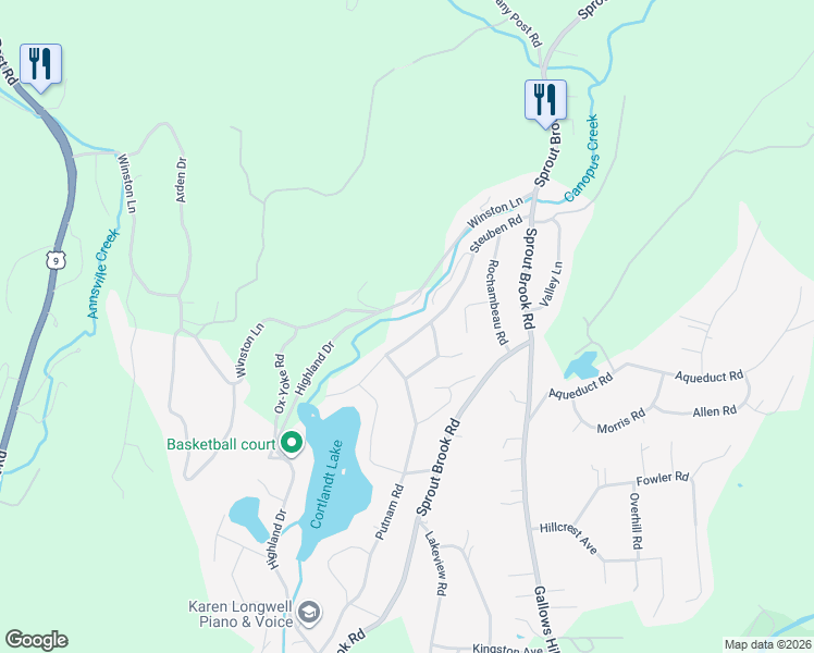 map of restaurants, bars, coffee shops, grocery stores, and more near 57 Steuben Road in Philipstown