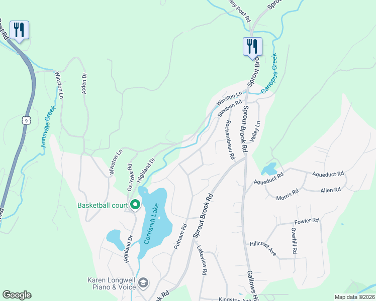 map of restaurants, bars, coffee shops, grocery stores, and more near 57 Steuben Road in Philipstown
