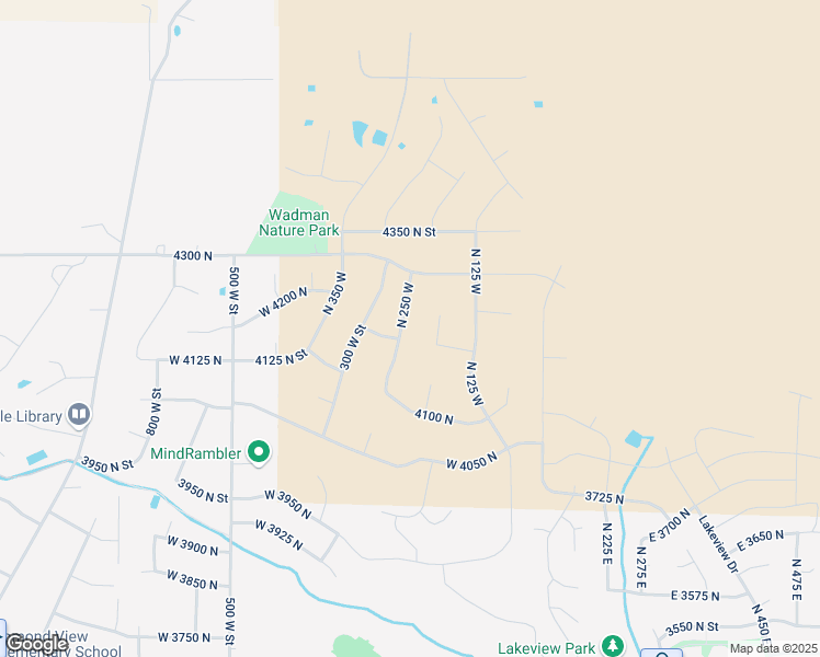 map of restaurants, bars, coffee shops, grocery stores, and more near 4222 North 250 West in Pleasant View