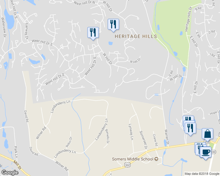 map of restaurants, bars, coffee shops, grocery stores, and more near 348B Heritage Hills in Heritage Hills