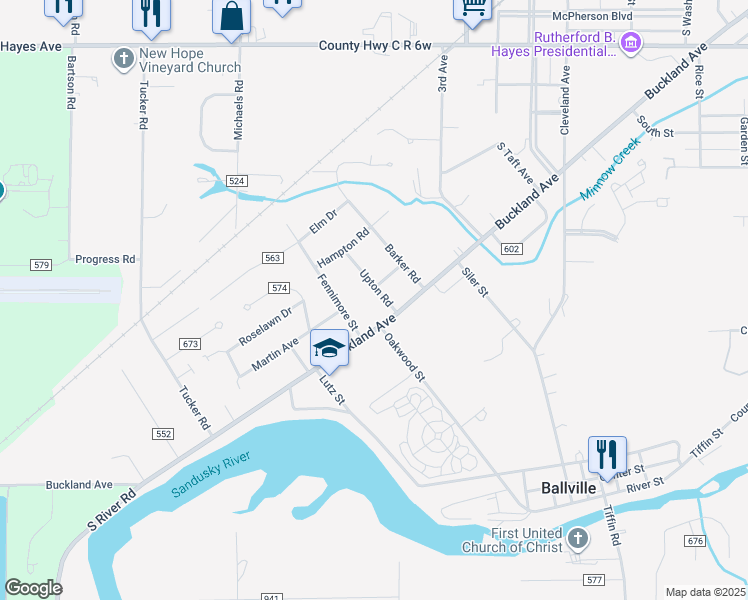 map of restaurants, bars, coffee shops, grocery stores, and more near 900 Upton Road in Fremont