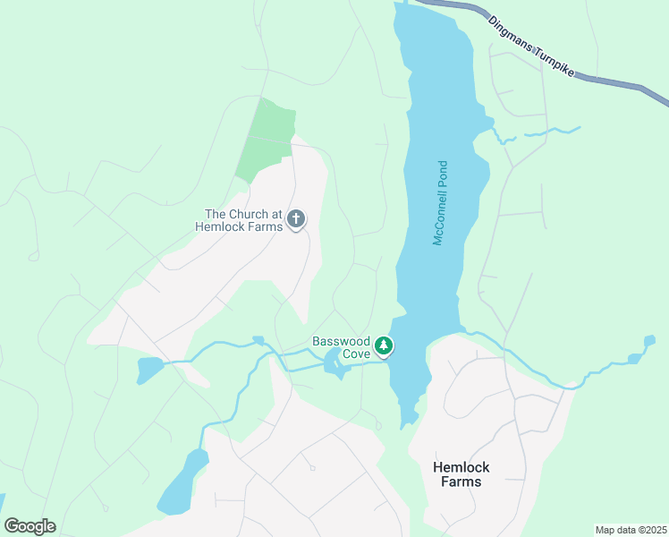 map of restaurants, bars, coffee shops, grocery stores, and more near 2122 Hemlock Farms Road in Hawley