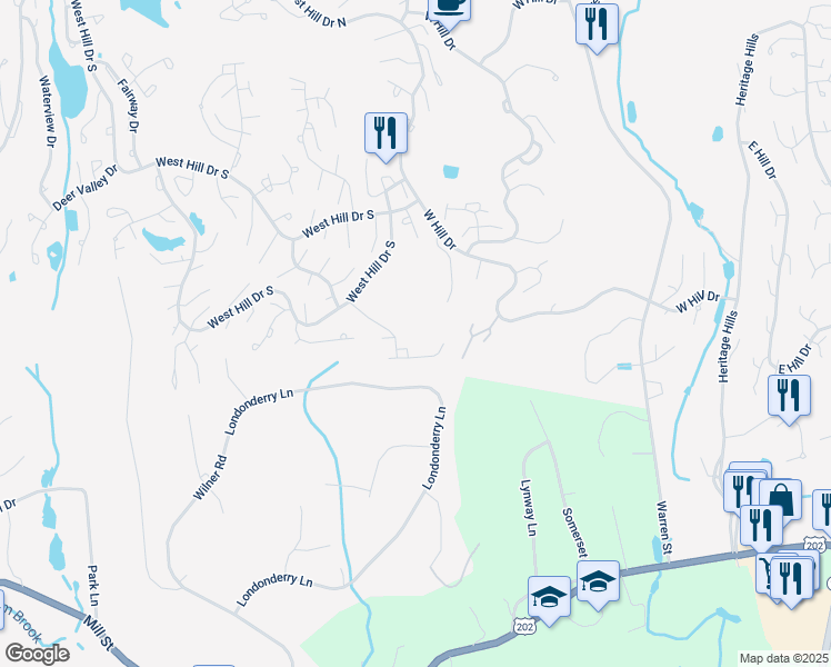 map of restaurants, bars, coffee shops, grocery stores, and more near 340C Heritage Hills in Westchester County
