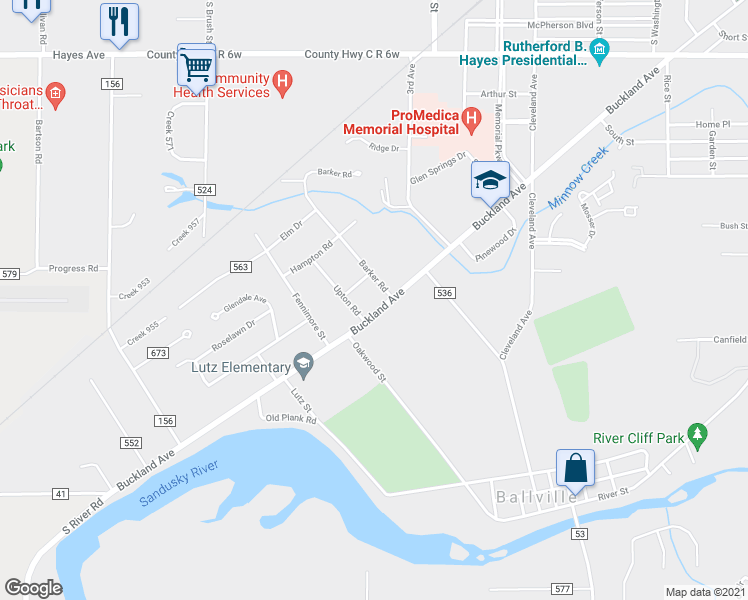 map of restaurants, bars, coffee shops, grocery stores, and more near 1804 Buckland Avenue in Fremont