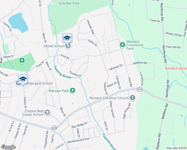 map of restaurants, bars, coffee shops, grocery stores, and more near 28 Sheasby Road in Ansonia