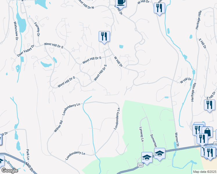 map of restaurants, bars, coffee shops, grocery stores, and more near 340C Heritage Hills in Westchester County