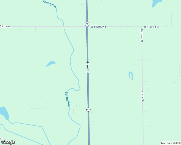 map of restaurants, bars, coffee shops, grocery stores, and more near 15615 Grant Street in Crown Point