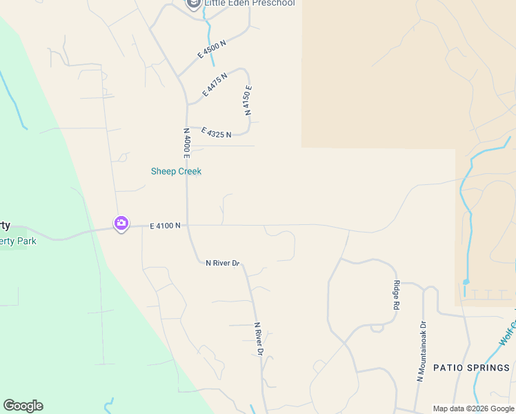 map of restaurants, bars, coffee shops, grocery stores, and more near 4088 East 4100 North in Eden