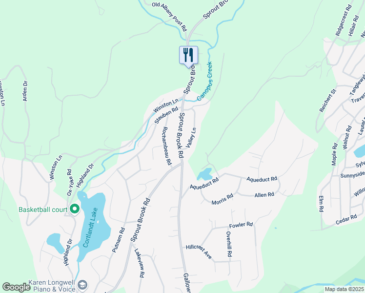 map of restaurants, bars, coffee shops, grocery stores, and more near 357 Sprout Brook Road in Philipstown